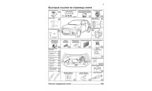 Руководство по эксплуатации, техническому обслуживанию и ремонту Mitsubishi ASX с бензиновым двигателем (2010-2016 гг.)