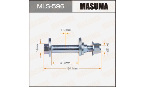 Комплект болта регулировочного (эксцентрика) Masuma MLS-596, для Honda (OEM 52387-SDA-A00, 52388-SDA-A00, 90216-SE0-010, 52387-S84-A00) (+гайка, шайба)