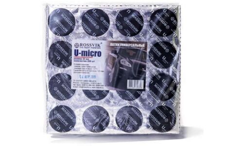 Заплатки ROSSVIK U-micro, круглые, для ремонта шин, Ø32мм, арт. U.MIC.P.200.