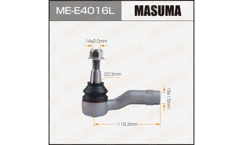 Наконечник рулевой тяги Masuma, для Range Rover Evoque, арт. ME-E4016L