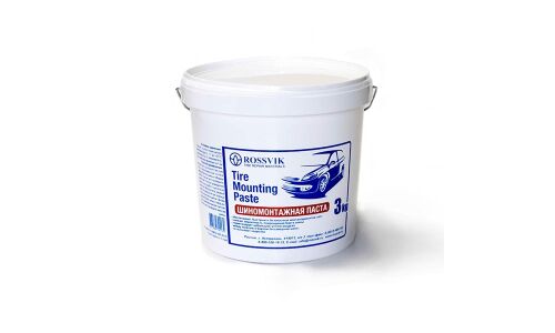 Паста монтажная ROSSVIK Tire Mounting Paste, не вызывает к коррозии, ведро 3кг, арт. MP.3.U.1