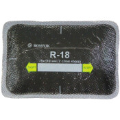 Заплатки ROSSVIK R-18, прямоугольные, кордовые (2 слоя), для ремонта шин, 75х110мм, арт. R.18.B.10.