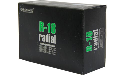 Заплатки ROSSVIK R-18, прямоугольные, кордовые (2 слоя), для ремонта шин, 75х110мм, арт. R.18.B.10.