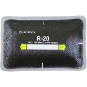 Заплатки ROSSVIK R-20, прямоугольные, кордовые (2 слоя), для ремонта шин, 90х135мм, арт. R.20.B.10.