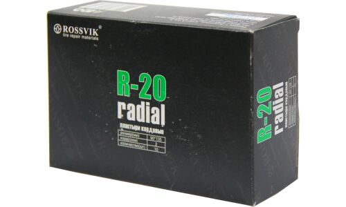 Заплатки ROSSVIK R-20, прямоугольные, кордовые (2 слоя), для ремонта шин, 90х135мм, арт. R.20.B.10.