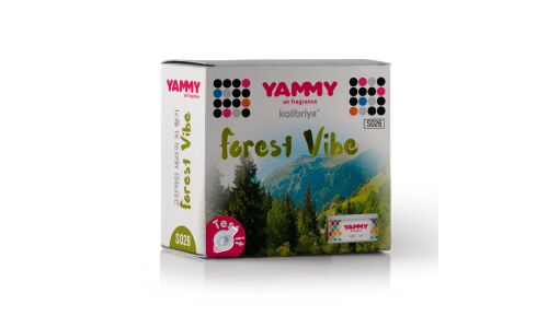 Ароматизатор на торпедо Yammy Forest Vibe (Хвоя), меловой, арт. S026