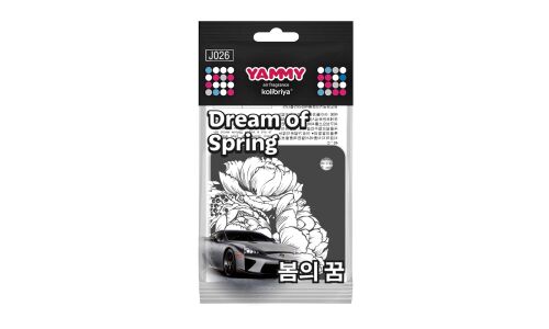 Ароматизатор подвесной Yammy «Квадрат» Dream of Spring (Цветочный), картон с пропиткой, арт. J026