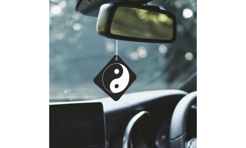 Ароматизатор подвесной Yammy «Квадрат» Black Ice (Чёрный лёд), картон с пропиткой, арт. J023