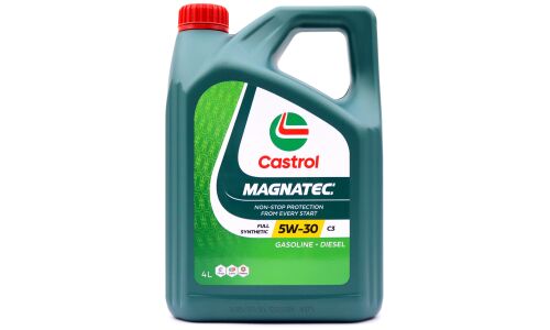 Масло моторное Castrol Magnatec 5w30, синтетическое, API SQ, ACEA C3, универсальное, 4л, арт. 3430663 (Корея)