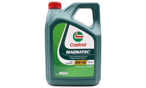 Масло моторное Castrol Magnatec 5w40, синтетиченское, API SP, ACEA C3, универсальное, 4л, арт. 3430665 (Корея)