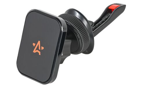 Держатель для телефона Airline, в дефлектор, магнитный, поворотный, чёрный, арт. AEAG008