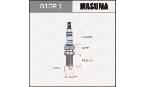 Свеча зажигания Masuma Iridium IKR7D с иридиевым электродом, арт. S102I