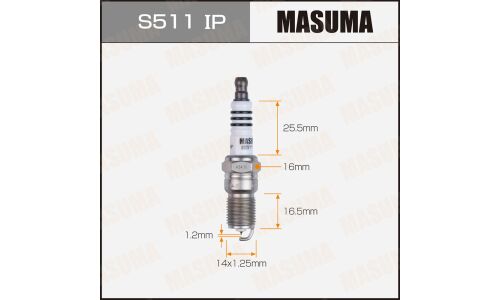 Свеча зажигания Masuma Iridium + Platinum ITR6F13 с иридиевым электродом, арт. S511IP