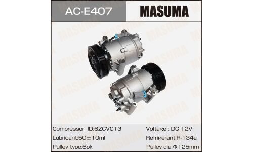 Компрессоры кондиционера MASUMA, RENAULT MEGANE II, SCENIC II / K4J, K4M, K9K