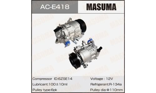 Компрессоры кондиционера MASUMA, VOLKSWAGEN TIGUAN, SKODA OCTAVIA / CBBA, CFFD, BJB, AZV