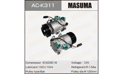 Компрессоры кондиционера MASUMA, HYUNDAI TUCSON II, IX35 / THETA2