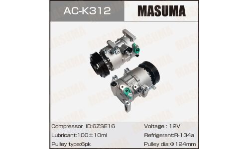 Компрессоры кондиционера MASUMA, HYUNDAI CRETA / 1.6L GAMMA