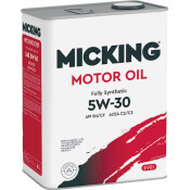 Масло моторное Micking Motor Oil EVO1 5w30, синтетическое, API SN/CF, ACEA C2/C3, JASO DL-1, универсальное, 4л, арт. M3123