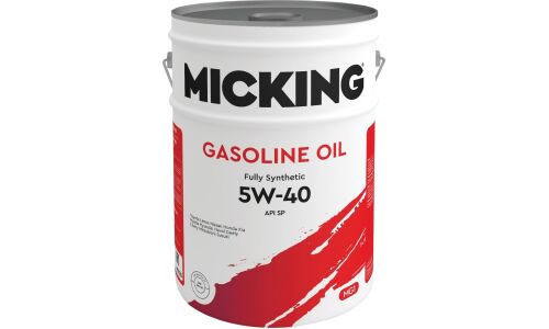Масло моторное Micking Gasoline Oil MG1 5w40, синтетическое, API SP, для бензинового двигателя, 20л, арт. M2135