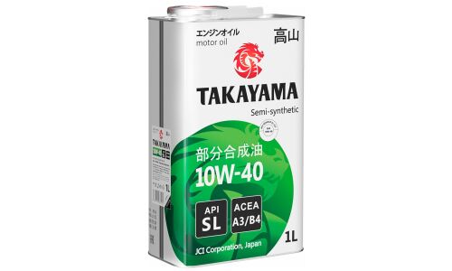 Масло моторное Takayama Safetec 10w40, полусинтетическое, API SL/CF, ACEA A3/B4, универсальное, 1л, арт. 605590
