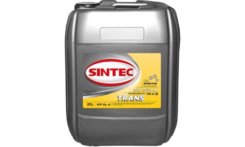 Масло трансмиссионное Sintec Trans TM-4-18 80w90, минеральное, API GL-4, для МКПП, дифференциалов, раздаточных коробок и мостов, 20л, арт. 900373