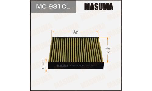 Фильтр салонный Masuma, угольный, арт. MC-931CL