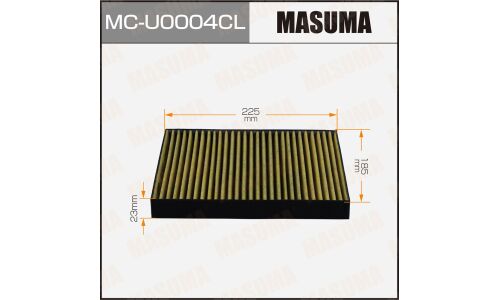 Фильтр салонный Masuma, угольный, арт. MC-U0004CL