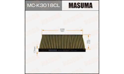 Фильтр салонный Masuma, угольный, арт. MC-K3018CL