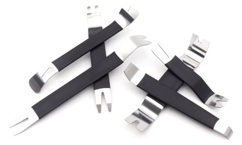 Набор инструментов для демонтажа обшивки салона, металлические, комплект 6 предметов