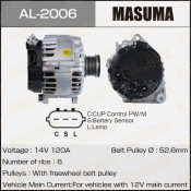 Генератор MASUMA, NISSAN / QR25DE (14V/120A)