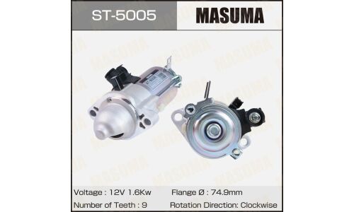 Стартер MASUMA, HONDA / K24W (12V/1.6KW)
