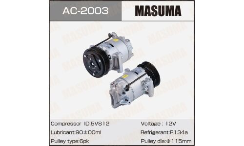 Компрессоры кондиционера MASUMA, QASHQAI / J10E / MR20DE