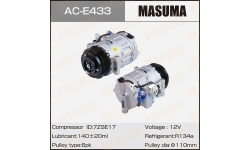 Компрессоры кондиционера MASUMA, MERCEDES-BENZ C-CLASS (W204), E-CLASS (W212) / M271.820, M271.860