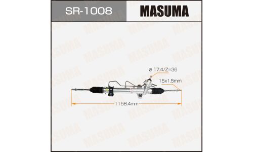 Рейка рулевая Masuma, для Toyota HiAce (правый руль), арт. SR-1008