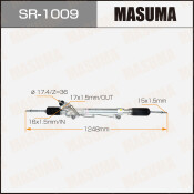 Рейка рулевая MASUMA, HILUX SURF, LAND CRUISER PRADO / KDN215W, KDJ120W   RHD (правый руль)