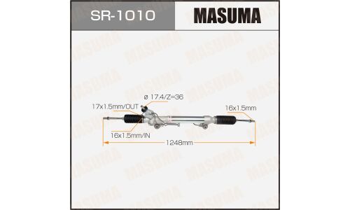 Рейка рулевая Masuma, для Toyota Land Cruiser Prado (правый руль), арт. SR-1010