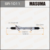 Рейка рулевая Masuma, для Toyota Land Cruiser (правый руль), арт. SR-1011