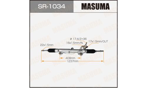 Рейка рулевая Masuma, для Toyota Land Cruiser, Lexus LX570 (левый руль), арт. SR-1034