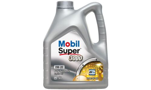 Масло моторное Mobil Super 3000 0w20, синтетическое, API SP RC, ILSAC GF-6A, для бензинового двигателя, 4л, арт. 117671
