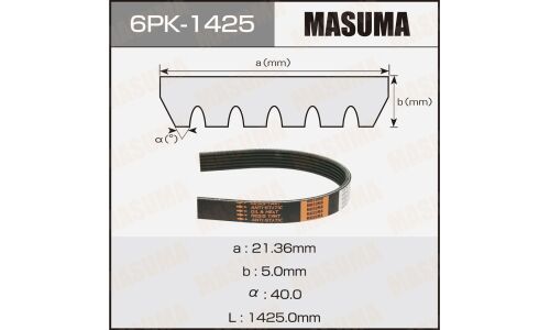 Ремень ручейковый MASUMA 6PK-1425