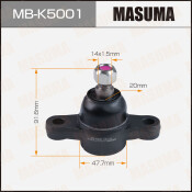Опора шаровая Masuma, передняя, нижняя, для Hyundai Sonata, арт. MB-K5001