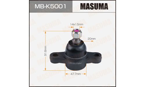 Опора шаровая Masuma, передняя, нижняя, для Hyundai Sonata, арт. MB-K5001