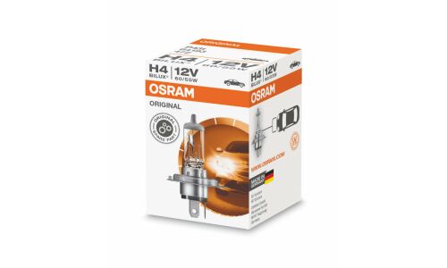 Лампа галогенная Osram Original Line H4 (P43t, T16), 12В, 60/55Вт, 3200К, 1 шт, арт. 64193