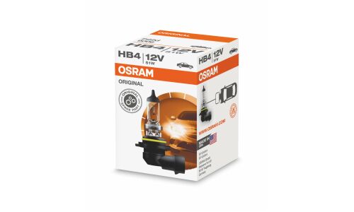 Лампа галогенная Osram Original Line HB4(9006) (P22d, T12), 12В, 51Вт, 3200К, 1 шт, арт. 9006