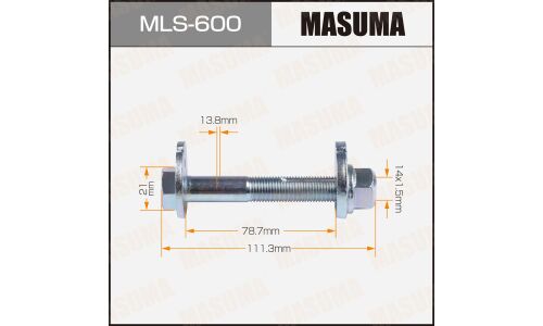 Комплект болта регулировочного (эксцентрика) Masuma MLS-600, для Nissan (OEM 54559-1LA1A, 54580-1LA2A, 54580-1LA2B, 54588-EN00A) (+гайка, шайба)