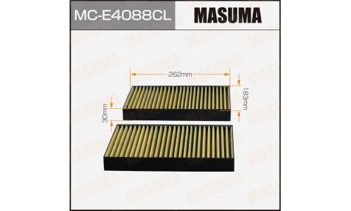 Фильтр салонный Masuma, угольный, арт. MC-E4088CL