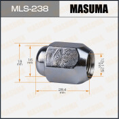 Гайка MASUMA 12x1.25мм, L=28.4мм, под ключ=19мм / Toyota