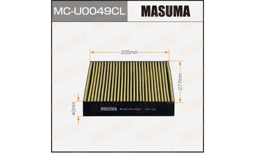 Фильтр салонный Masuma, угольный, арт. MC-U0049CL