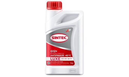 Антифриз Sintec Antifreeze Luxe, OAT, G12+, красный, -40°C, 1кг, арт. 990550