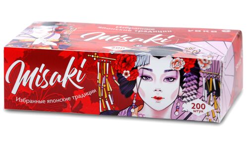 Салфетки бумажные YOKO Misaki, универсальные, двухслойные, коробка 200 шт